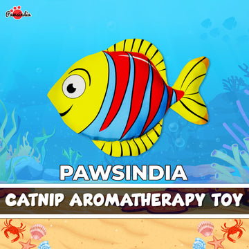 Pawsindia Catnip Aromatherapy Fish Toy